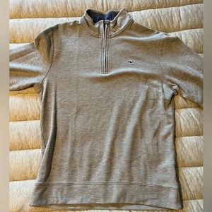 Gray Vineyard Vines Quarter Zip